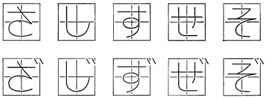 JIS 規格票に規定された濁音字